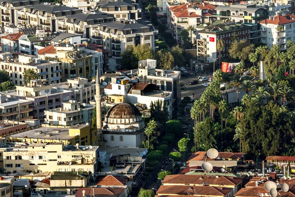 Alania Turquía Septiembre 2020 Vista Los Tejados Ciudad Alanya Turquía —  Fotos de Stock