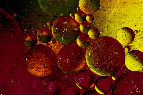 Bulles Multicolores Similaires Aux Molécules Planètes Dans Espace Image Macro — Photo