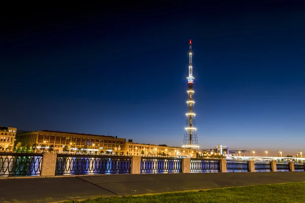 The TV Tower of the Leningrad Radiotelevision transmission Cente — Stock Photo, Image