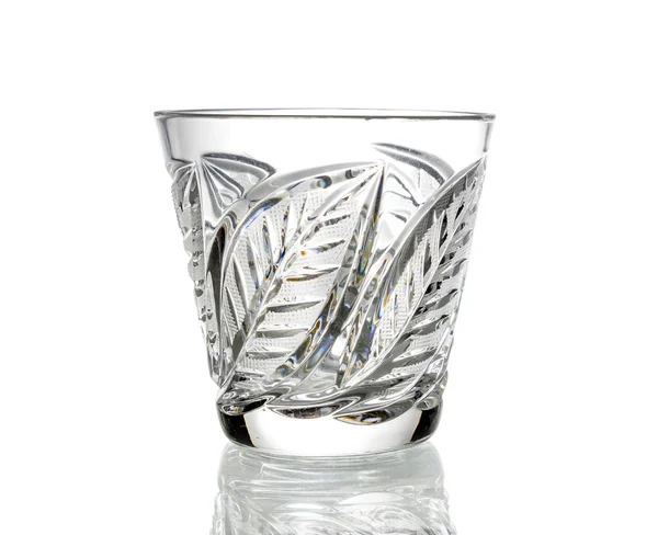 Crystal glass, isolated on white background — Stock Photo, Image