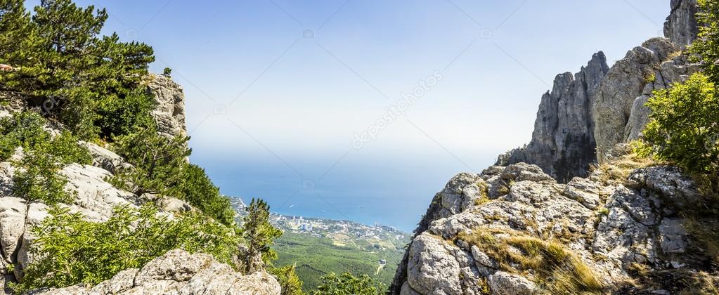 Panoramic view from the top of Mount Ai-Petri Crimea