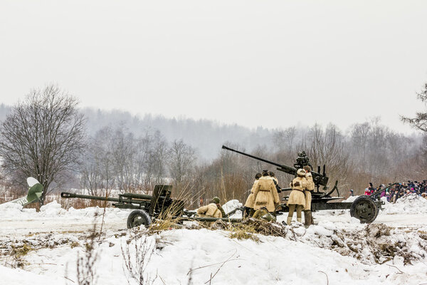  reconstruction of the breakthrough by Soviet troops of the Nazi