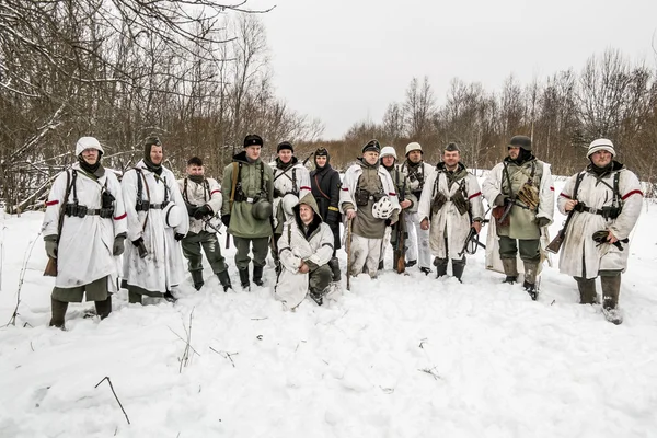 Russia San Pietroburgo. 25 gennaio 2015.Foto di gruppo di soldati — Foto Stock