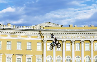 Adrenalin acele Fmx biniciler Moto serbest programa Palace Squi