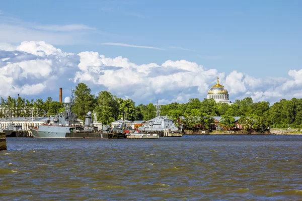 Nicholas Cattedrale Navale nella città di Kronstadt, San Pietroburgo — Foto Stock