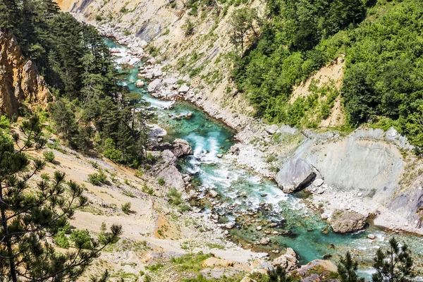 Vista do desfiladeiro do rio Tara em Montenegro — Fotografia de Stock