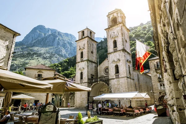 Church of Saint Tryphon in the old town of Kotor.Montenegro. — Stock Photo, Image