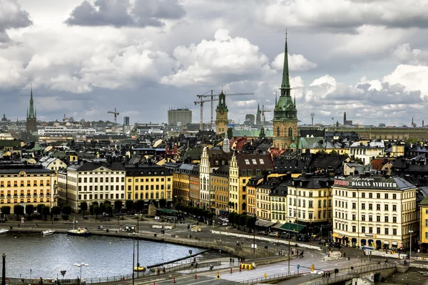 Widok na Stare Miasto Gamla Stan w Stockholm.Sweden. — Zdjęcie stockowe
