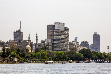 Cairo.Egypt Nil nehrinde Quays şirketten