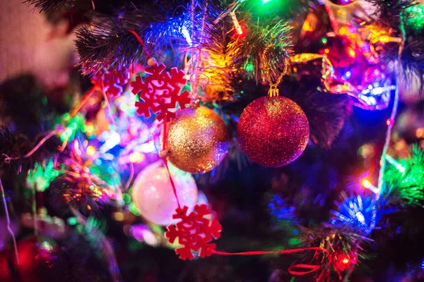 크리스마스 받으세요 크리스마스 장난감이 나무에 크리스마스 — 스톡 사진