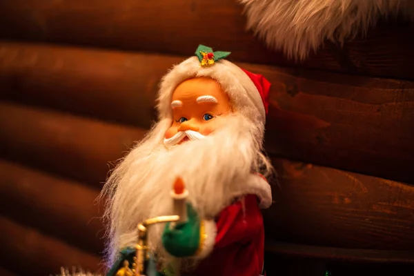 Santa Clause Model Ceramic Santa Clause Model Santa Claus Toy — Stock Photo, Image