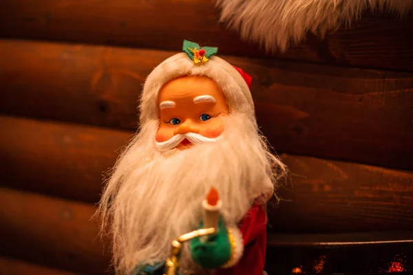 Santa Clause Model Ceramic Santa Clause Model Santa Claus Toy — Stock Photo, Image