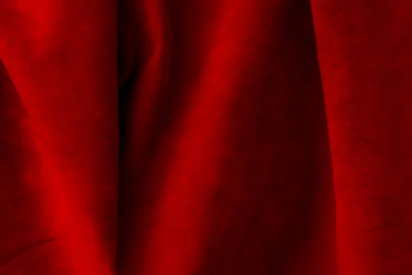 Red Matte Background Suede Fabric Closeup Velvet Texture Seamless Leather — Stock Photo, Image