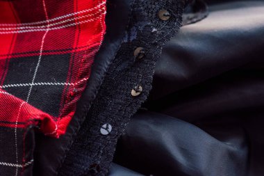 Tartan kumaş desenli arka plan desenli. Kızıl Tartan Okul Üniforması Kumaş Malzemesi