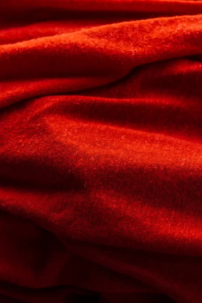 赤い生地の質感 赤い布 デザイナーのための素材赤生地の背景 — ストック写真