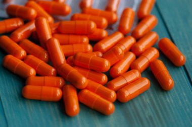 İlaç hapları. Sağlık hizmetleri için konsept kullanılacaktır. Sağlık vitaminleri