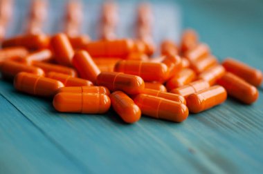 İlaç hapları. Sağlık hizmetleri için konsept kullanılacaktır. Sağlık vitaminleri