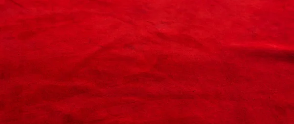 Fond Rouge Mat Tissu Daim Gros Plan Texture Velours Cuir — Photo