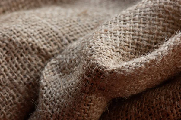 Texture Iuta Burlap Beige Come Sfondo — Foto Stock