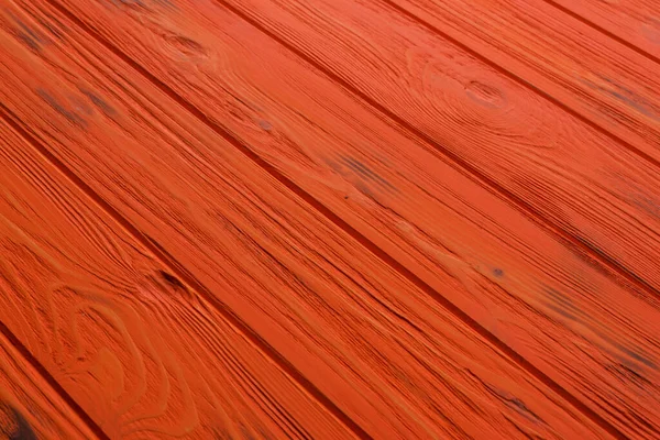 古い木の壁を塗りました オレンジの背景 木のオレンジの板の背景 — ストック写真