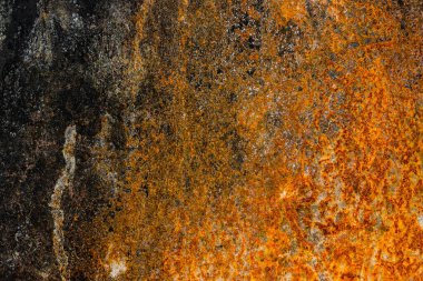 Paslı metal dokusu. Eski paslı metal desenli makro fotoğrafçılık. Paslı makro