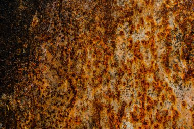 Paslı metal dokusu. Eski paslı metal desenli makro fotoğrafçılık. Paslı makro