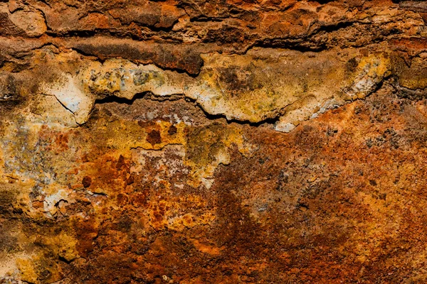 Paslı metal dokusu. Eski paslı metal desenli makro fotoğrafçılık. Paslı makro