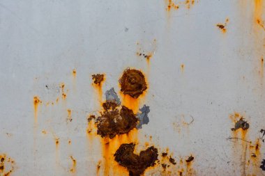 Paslı metal dokusu. Eski paslı metal desenli makro fotoğrafçılık. Paslı makro