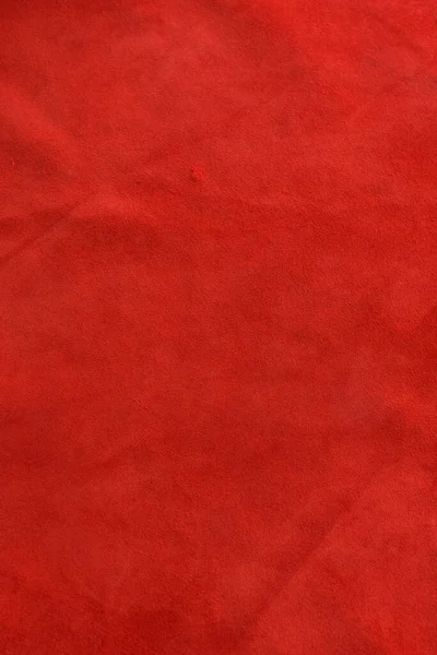 Filzmaterialmakro Rote Wildledertextur Stoff Leder Material Für Designer — Stockfoto