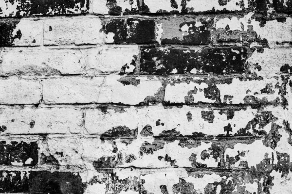 Texture Brick Wall Can Used Background Brick Texture Scratches Cracks — Stock Photo, Image