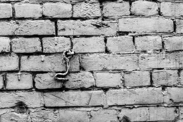 Textura Cihla Stěna Použít Jako Pozadí Cihlová Textura Škrábanci Prasklinami — Stock fotografie