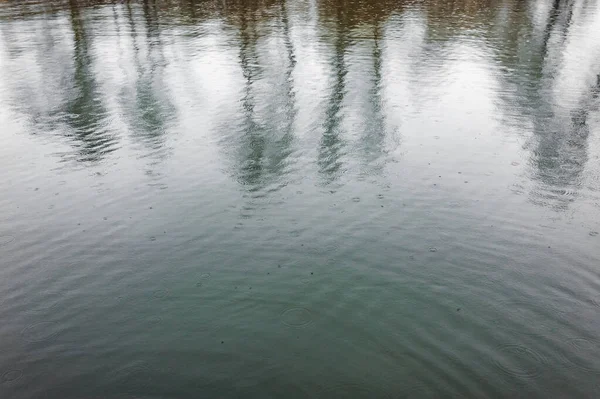 Wasseroberfläche Abstrakter Hintergrund Des Flussmusters Mit Kleinen Wellen Wassertextur See — Stockfoto