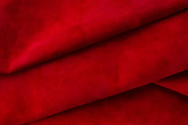 Velvet Texture Seamless Leather Felt Material Macro Red Suede Texture — Stock Photo, Image