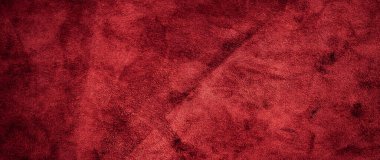 Kadife desenli deri. Keçeleşmiş makro. Kırmızı süet kumaş. Kumaş, deri