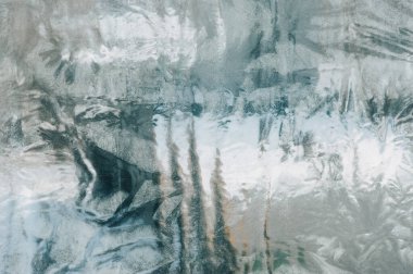 Soyut donmuş su. Buz dokusu kış arkaplanı. Buz dokusu kışın soyut