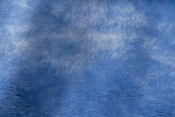 Textura Tejido Polar Azul Con Pliegues Textura Tejido Polar Azul — Foto de Stock
