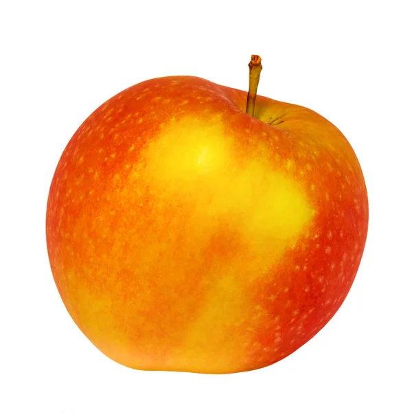 Červené Jablko Izolované Bílém Pozadí Zdravé Jídlo Ovoce Vitamíny — Stock fotografie