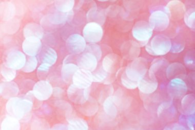 Soyut ışık arkaplanı. Açık pembe ve beyaz parıltıyı defocus.