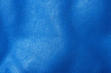 Arka plan makro fotoğrafı olarak mavi hakiki deri.