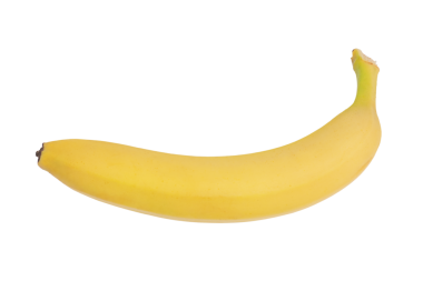 Muz bir sarı izolasyon. Tropik meyve, muz..