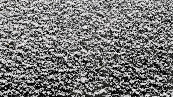 Neige Sur Toit Voiture Fond Noël Flou Déconcentré Pour Conception — Photo