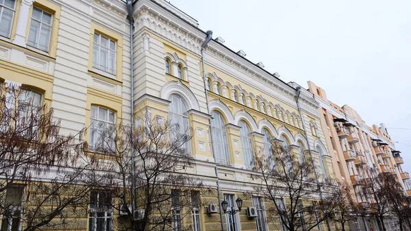 Astrachan Russland Januar 2021 Alte Gebäude Der Stadt Fassade Sowjetische — Stockfoto