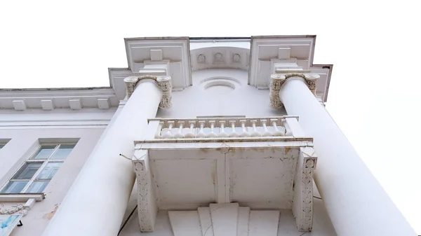 Astracán Rusia Enero 2021 Edificios Antiguos Ciudad Fachada Calle Del —  Fotos de Stock