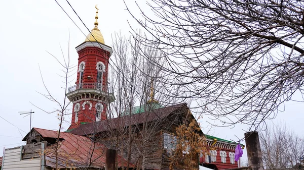 Astrakhan Russie Janvier 2021 Bâtiments Anciens Ville Façades Maisons Rue — Photo