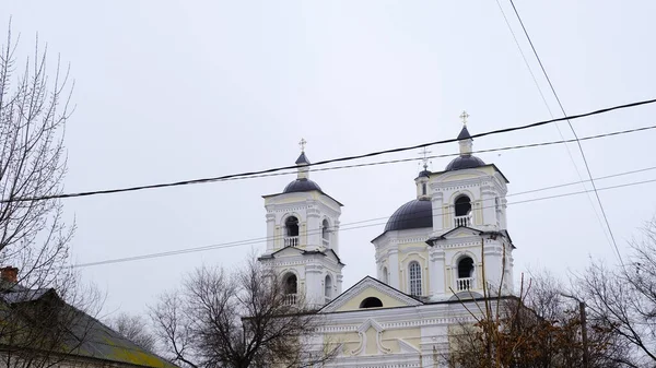 Astrachan Rosja Stycznia 2021 Stare Budynki Miasta Fasada Ulica Babuszkina — Zdjęcie stockowe