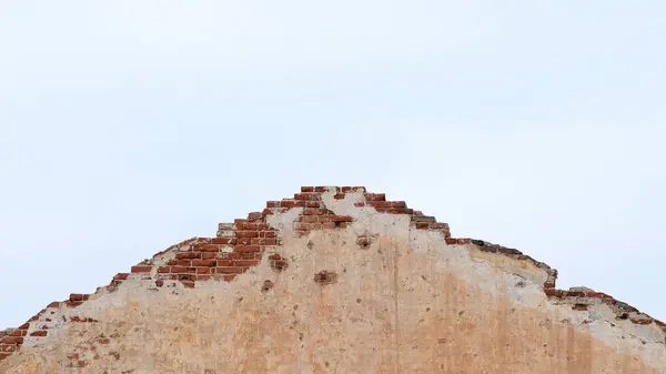 Antiguo Muro Ladrillo Una Casa —  Fotos de Stock