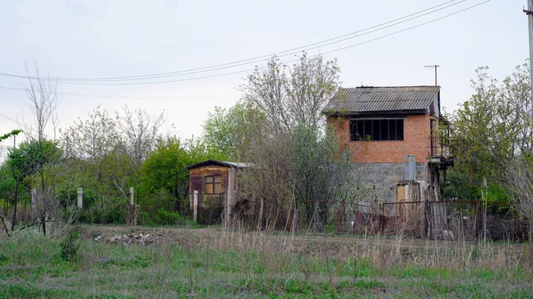 Rusya Daki Yazlık Evlerde Binalar — Stok fotoğraf
