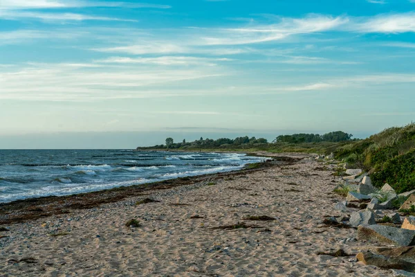 Пляж Біля Баг Дранске Балтійському Острові Реген Стокове Фото