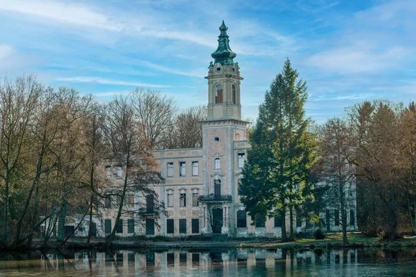 Wandlitz Brandenburg Gemany February 2019 Ruins Historcal Dammsmuehle Castle Seen — ストック写真