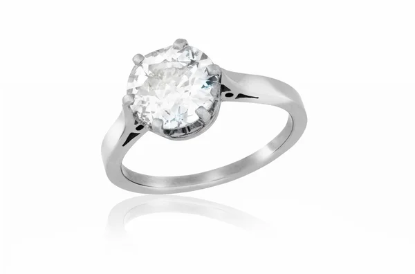 Diamantový prsten Royalty Free Stock Obrázky